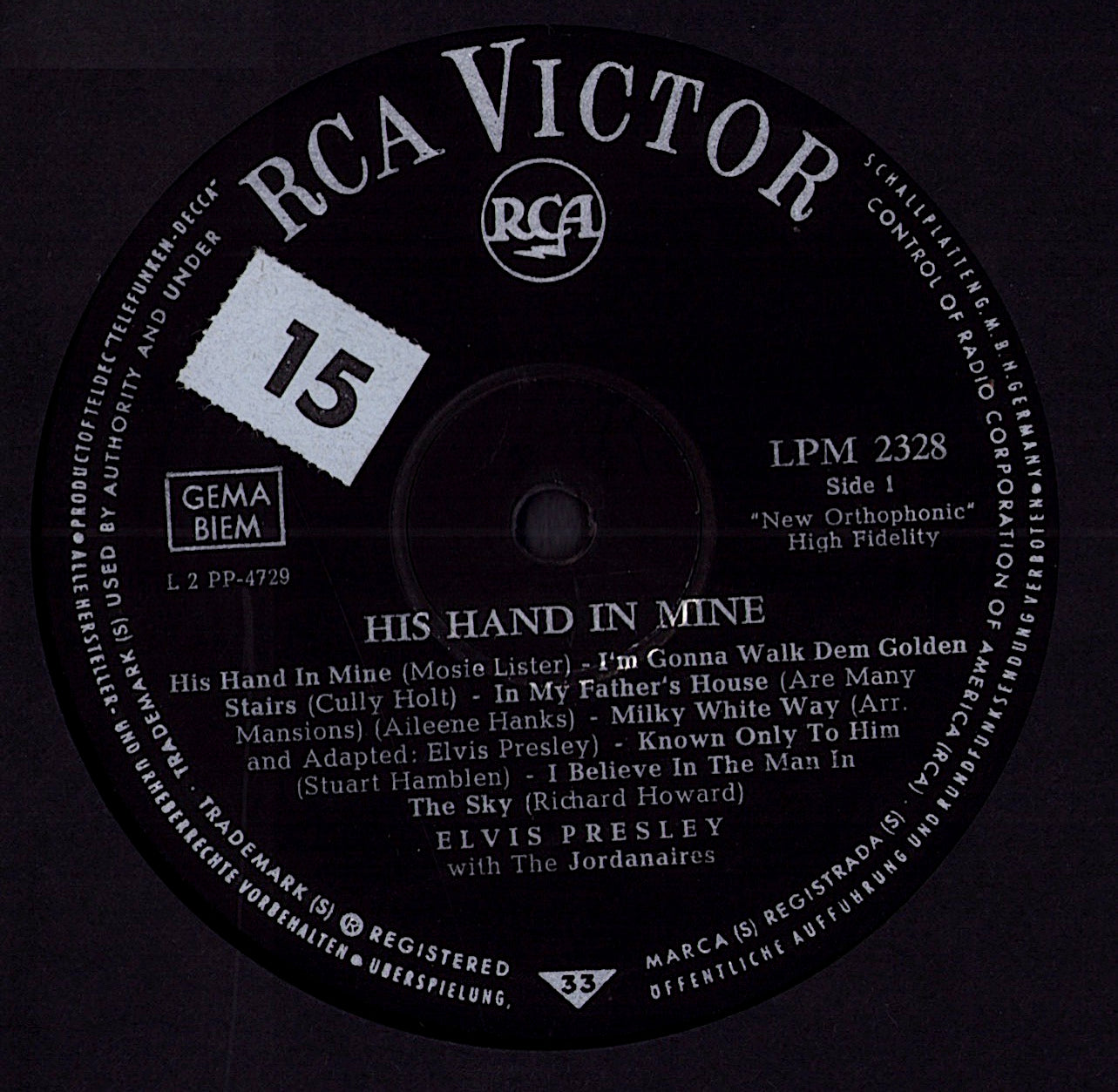 Elvis Presley - His Hand In Mine (Vinyl LP | DE Reissue)