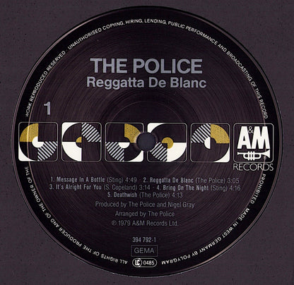 The Police ‎- Reggatta De Blanc Vinyl LP