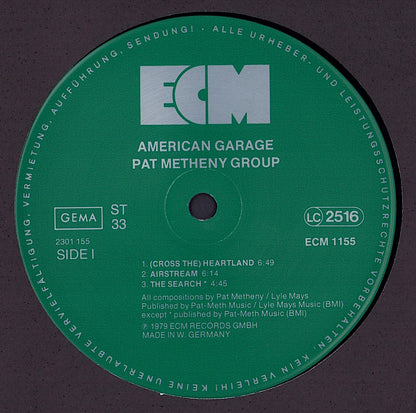 Pat Metheny - American Garage Vinyl LP