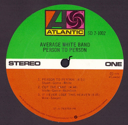 Average White Band – Person To Person Vinyl 2LP