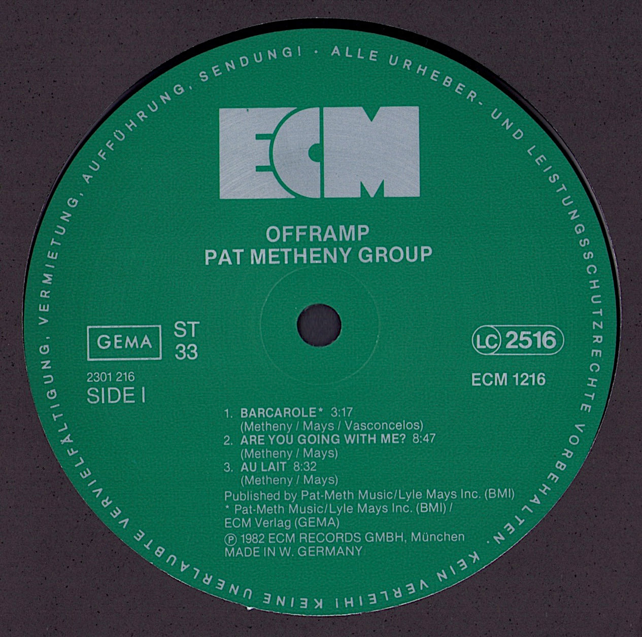 Pat Metheny - Offramp Vinyl LP