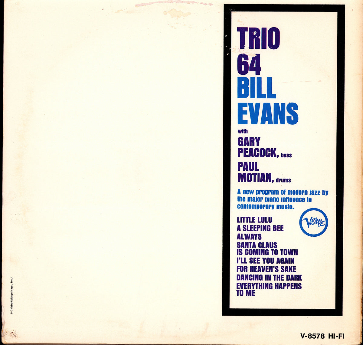 Bill Evans - We Will Meet Again Vinyl LP | EU Reissue Kopie Kopie Kopie