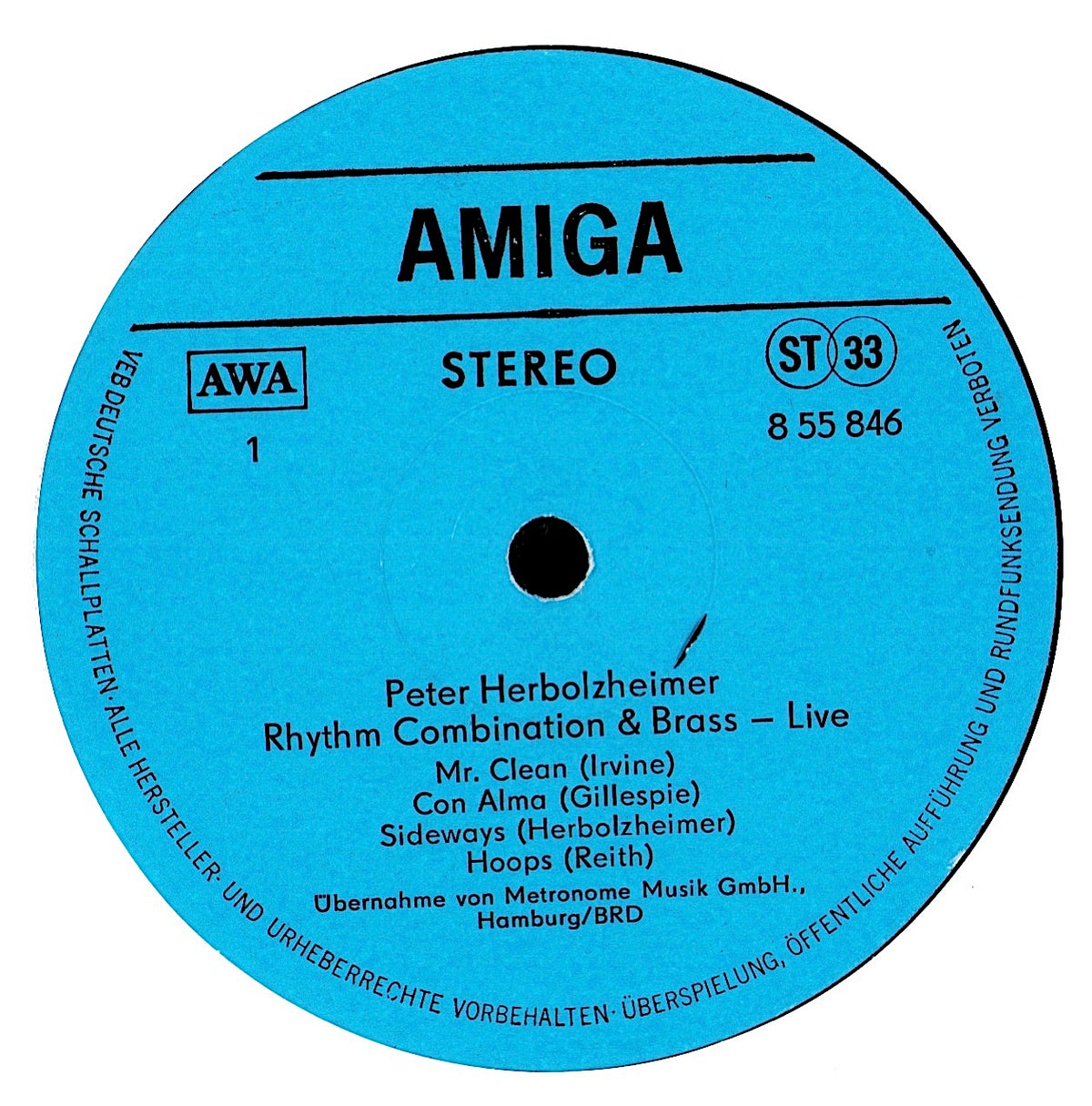Peter Herbolzheimer Rhythm Combination & Brass - Live (Vinyl LP | GDR Reissue | 1982)