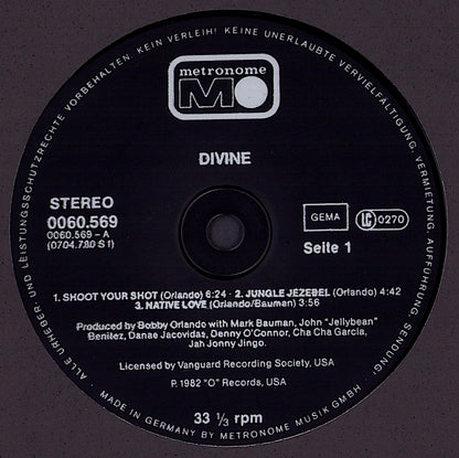 Divine ‎- My First Album Vinyl LP