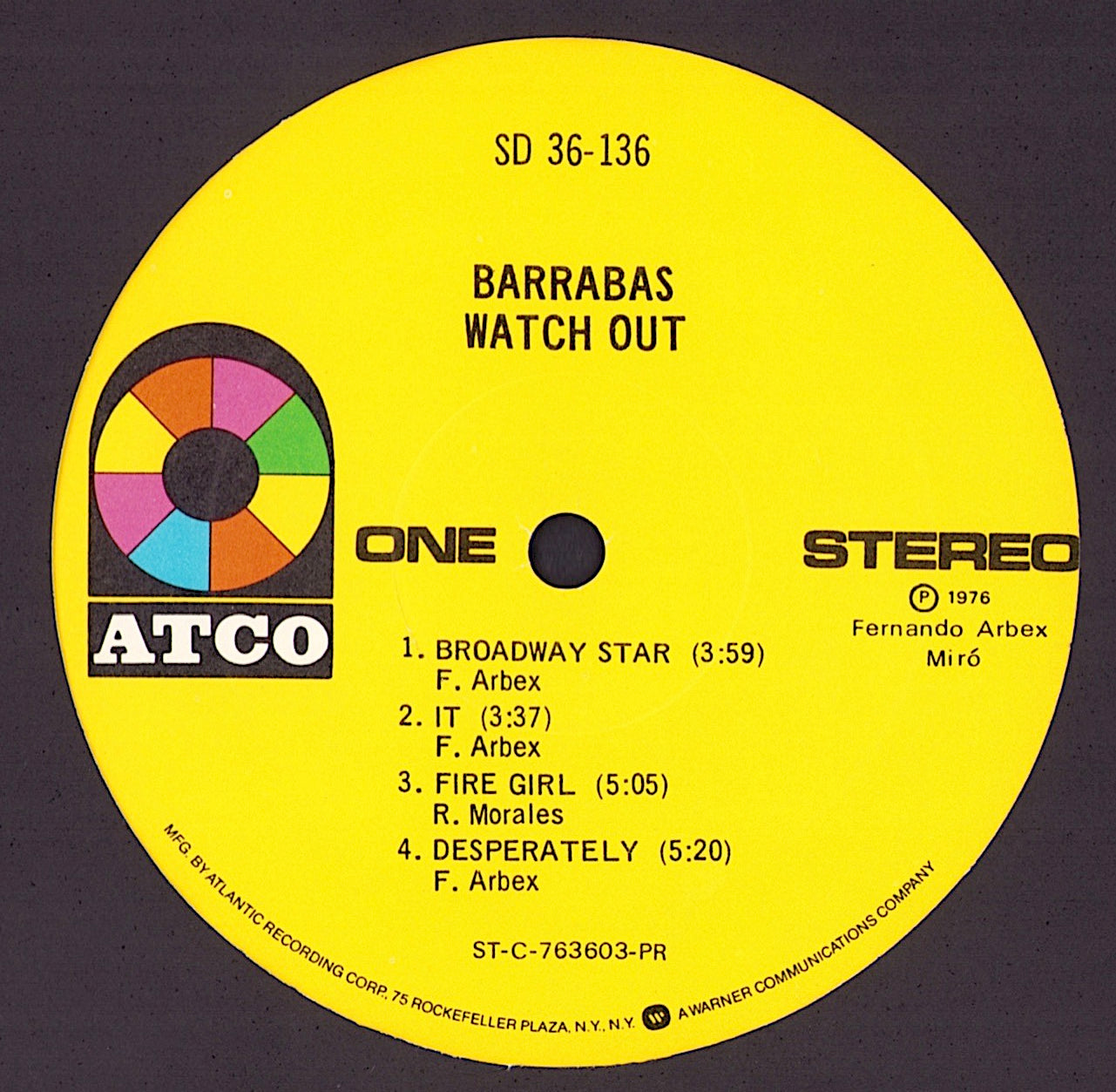 Barrabas – Watch Out Vinyl LP