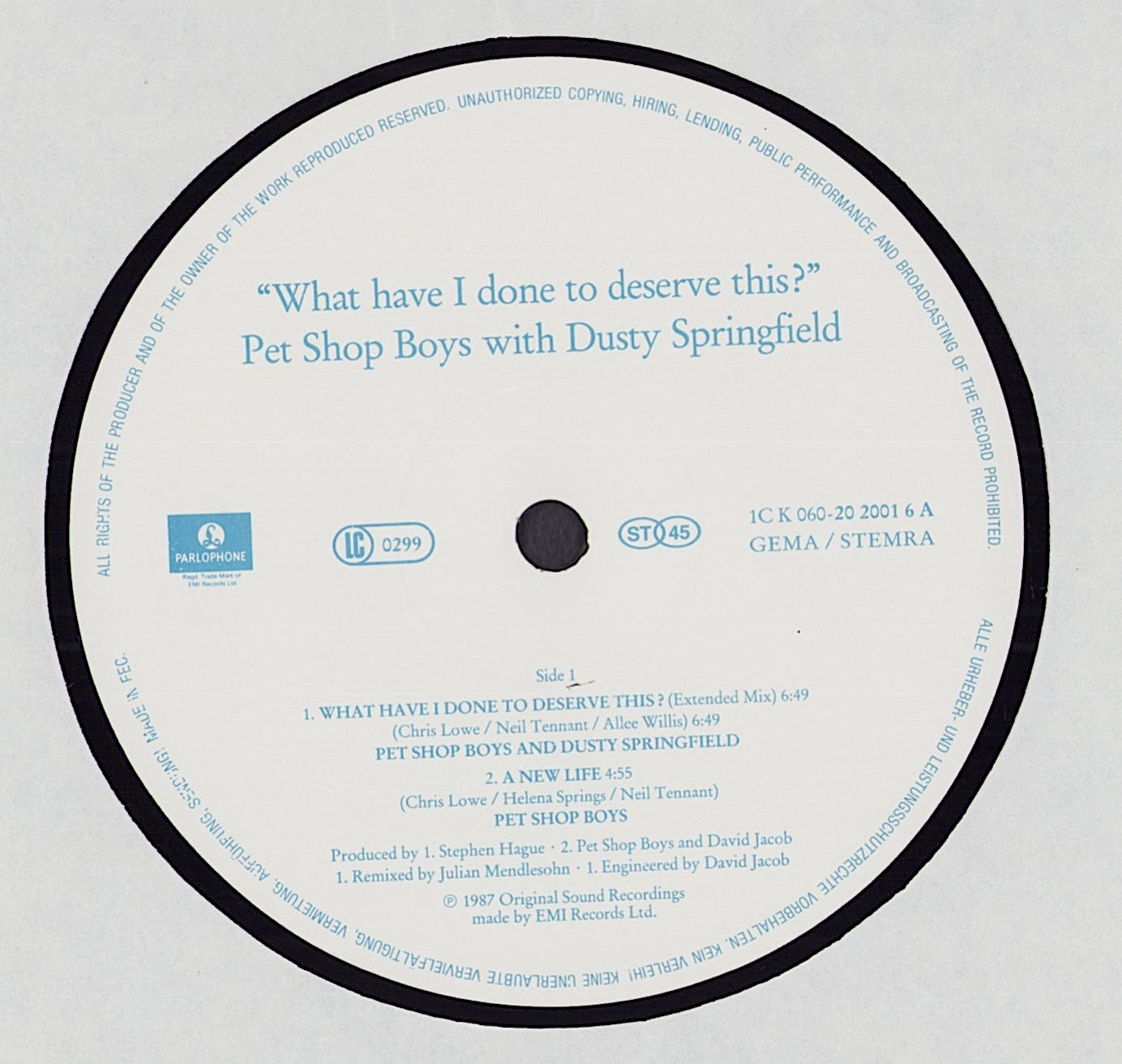 PET SHOP BOYS DUSTY SPRINGFIELD 12 レコード - 洋楽