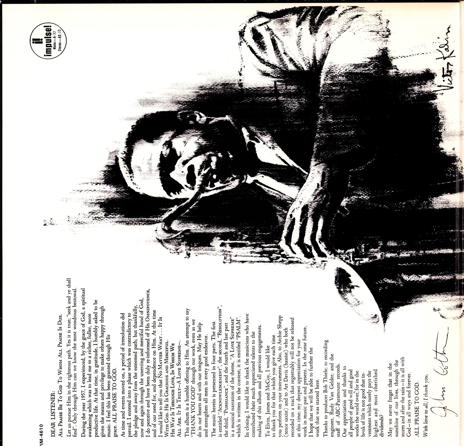 John Coltrane – A Love Supreme Vinyl LP