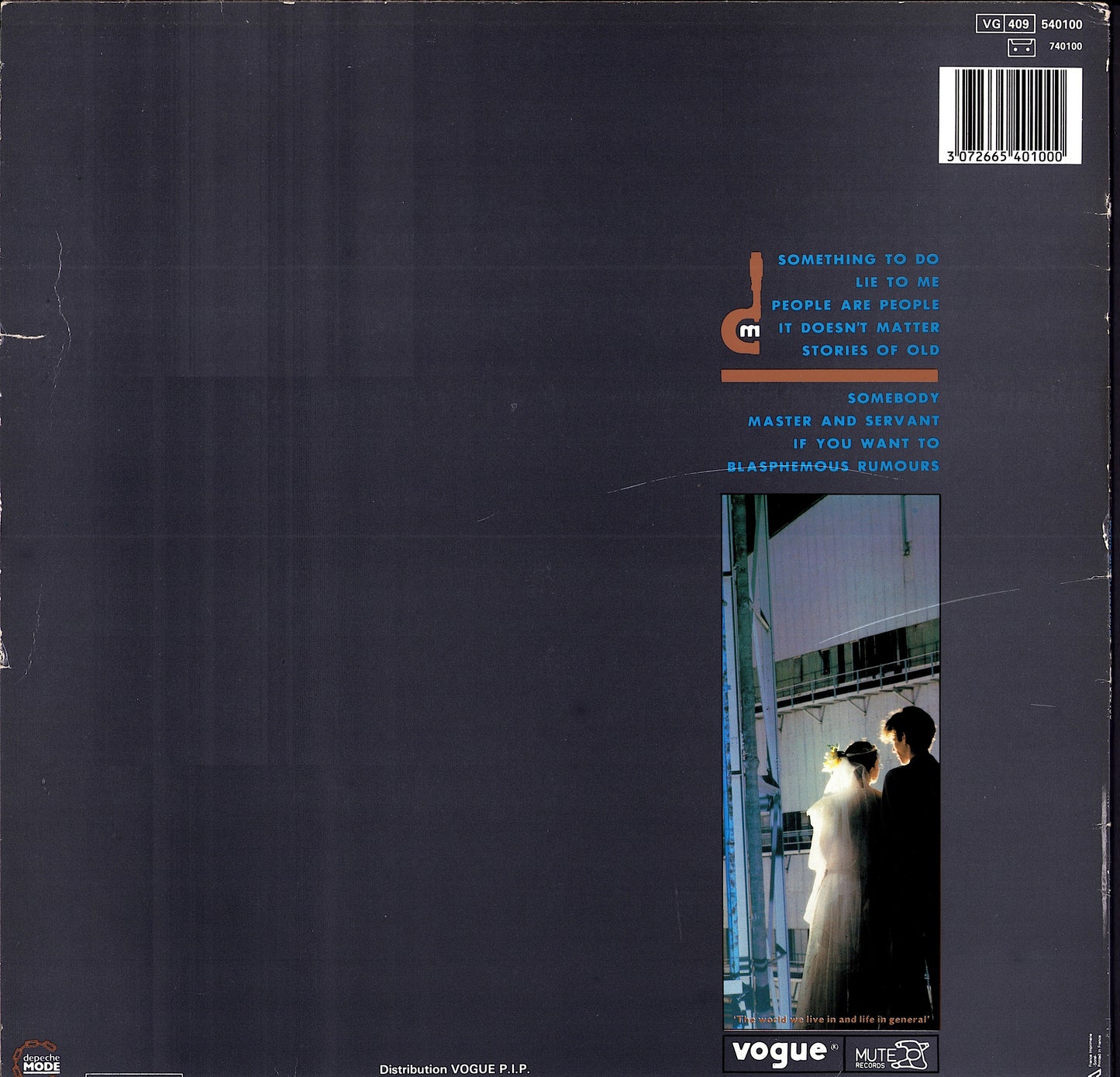 Depeche Mode - Some Great Reward Grey Vinyl LP Kopie