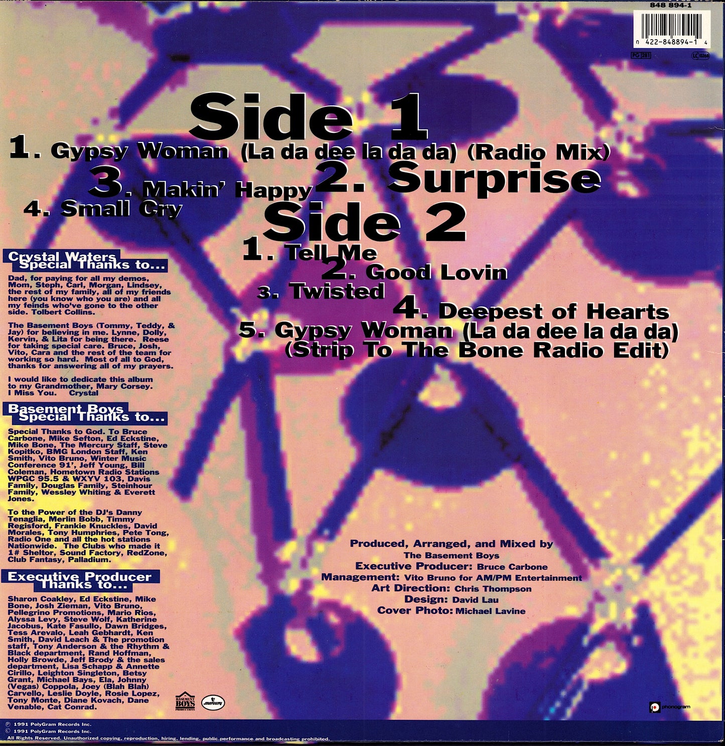 Crystal Waters - Surprise (Vinyl LP | EU Original | 1991)