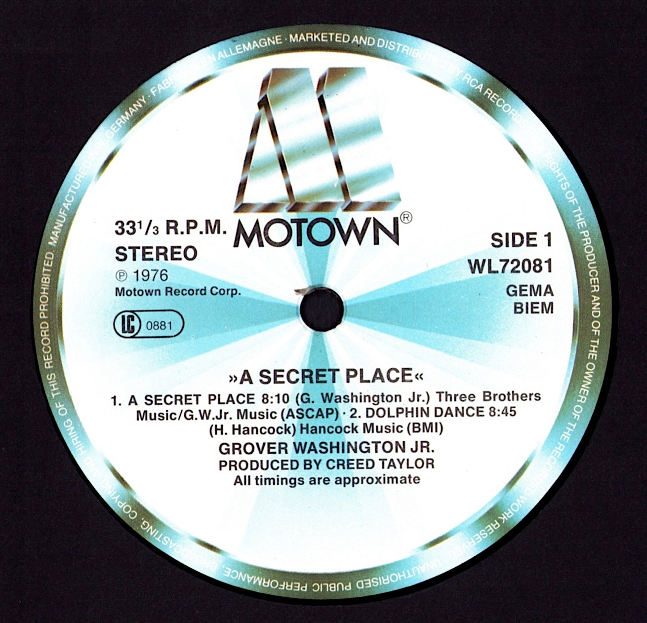 Grover Washington, Jr. – A Secret Place Vinyl LP