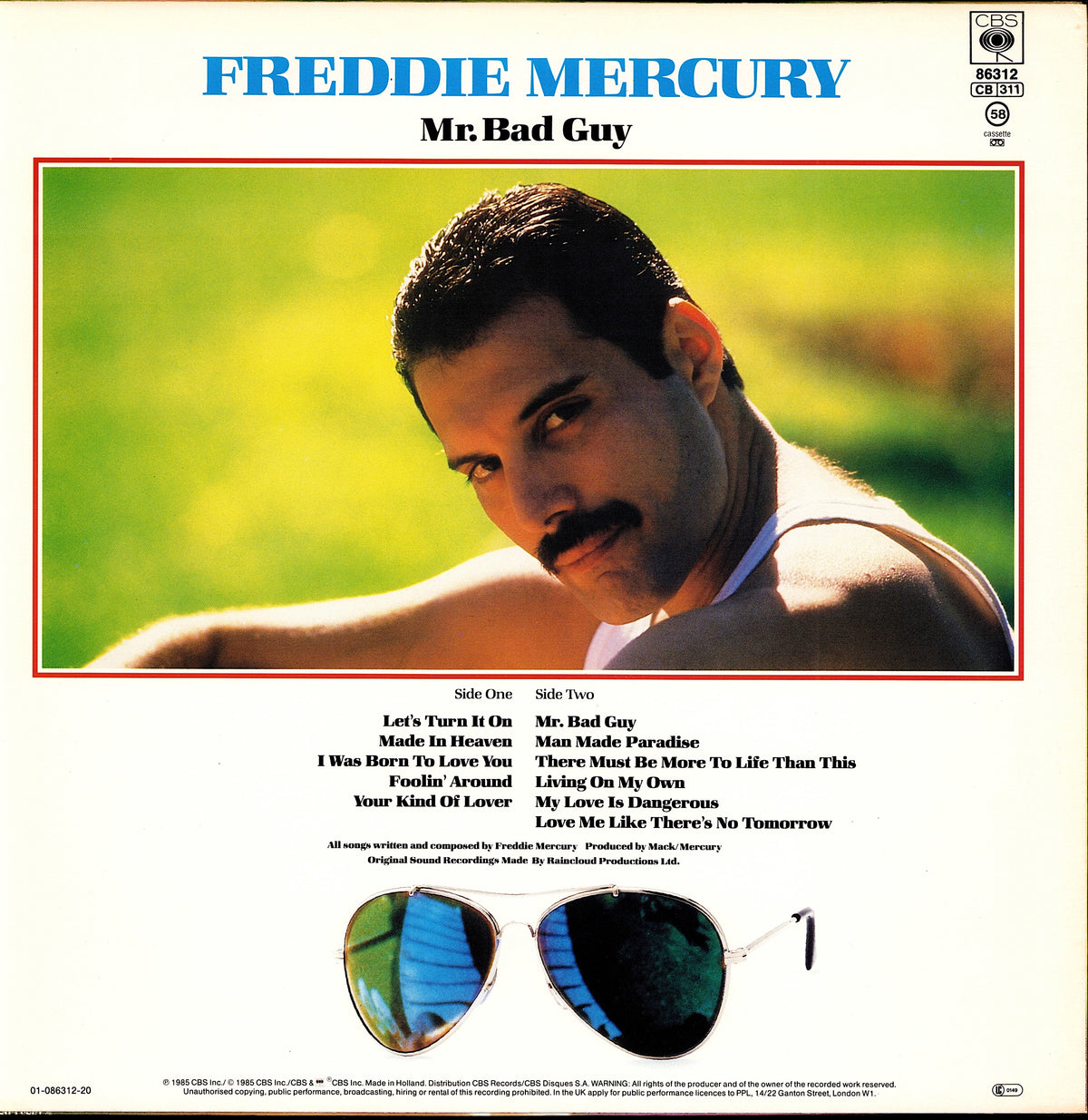 Freddie Mercury - Mr. Bad Guy Vinyl LP | EU Reissue Kopie