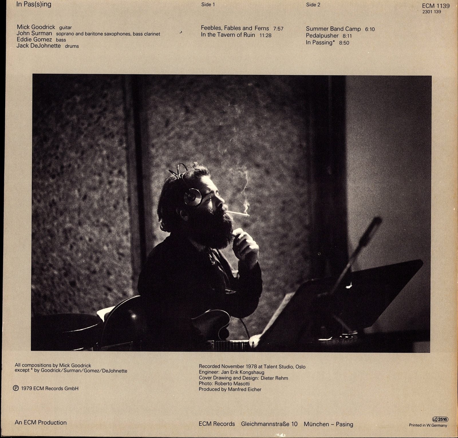 Gary Peacock, Keith Jarrett, Jack DeJohnette – Tales Of Another Vinyl LP Kopie