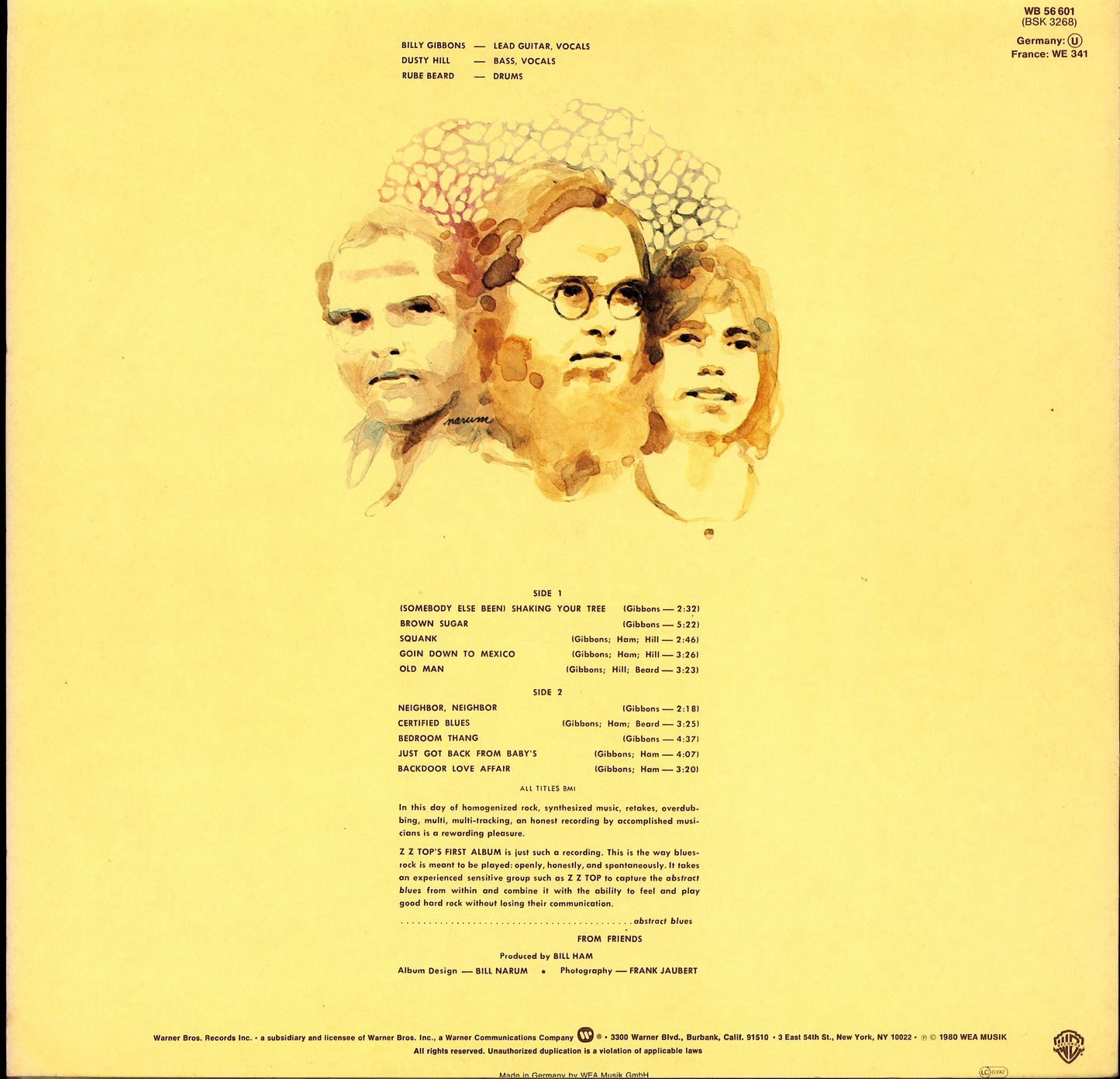 ZZ Top - Rio Grande Mud Vinyl LP | DE Reissue | 1980 Kopie