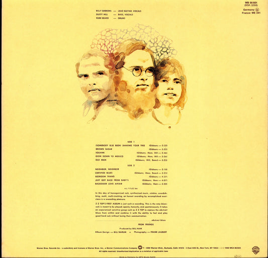 ZZ Top - Rio Grande Mud Vinyl LP | DE Reissue | 1980 Kopie