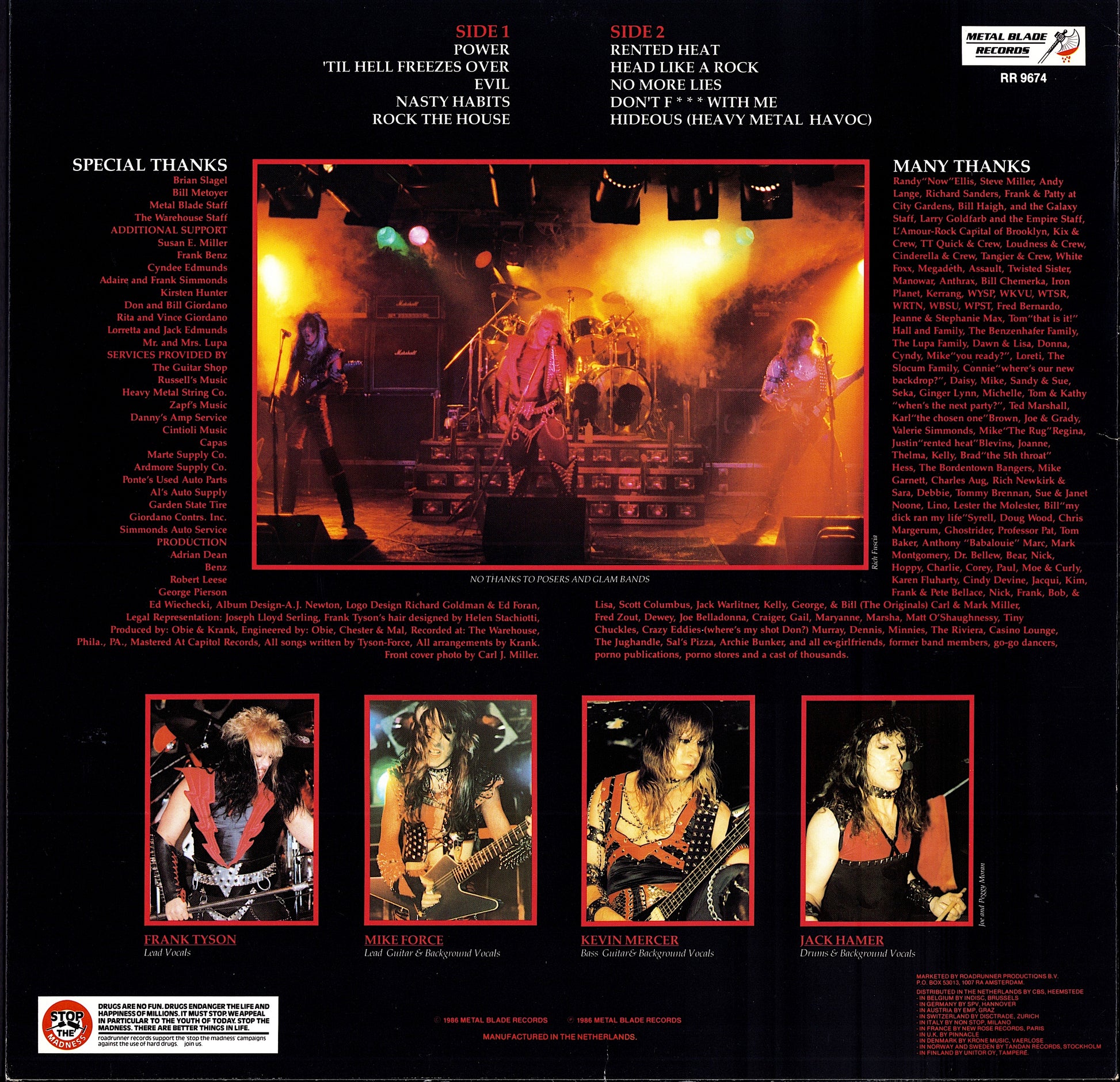 Heavy Load - Stronger Than Evil Vinyl LP | Scandinavian Original | 1983 Kopie Kopie Kopie