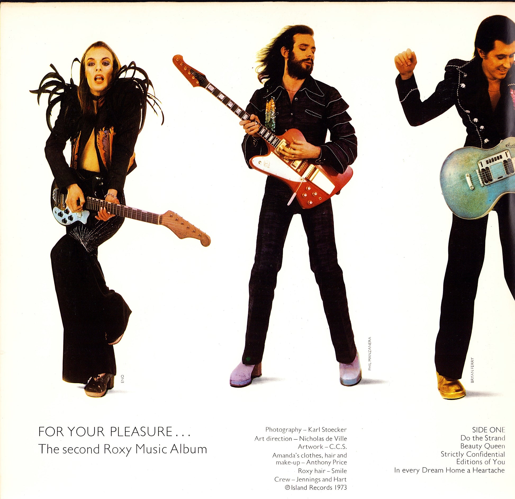 Roxy Music ‎- For Your Pleasure Vinyl LP UK