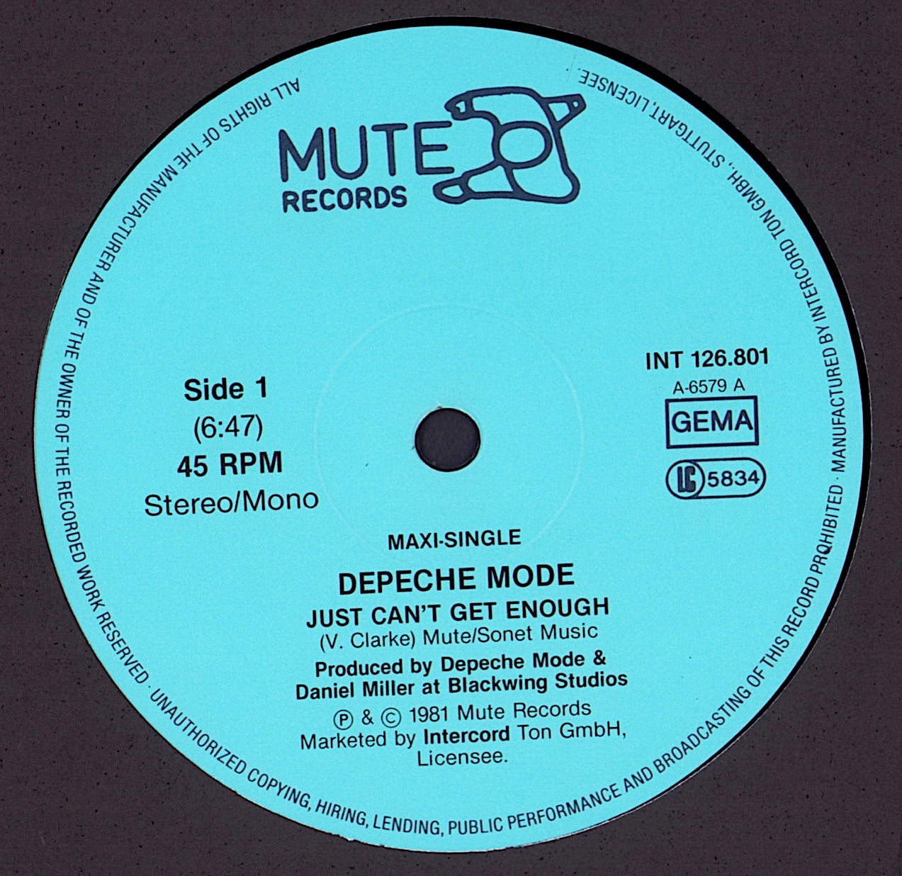 Depeche Mode – Just Can't Get Enough Vinyl 12"