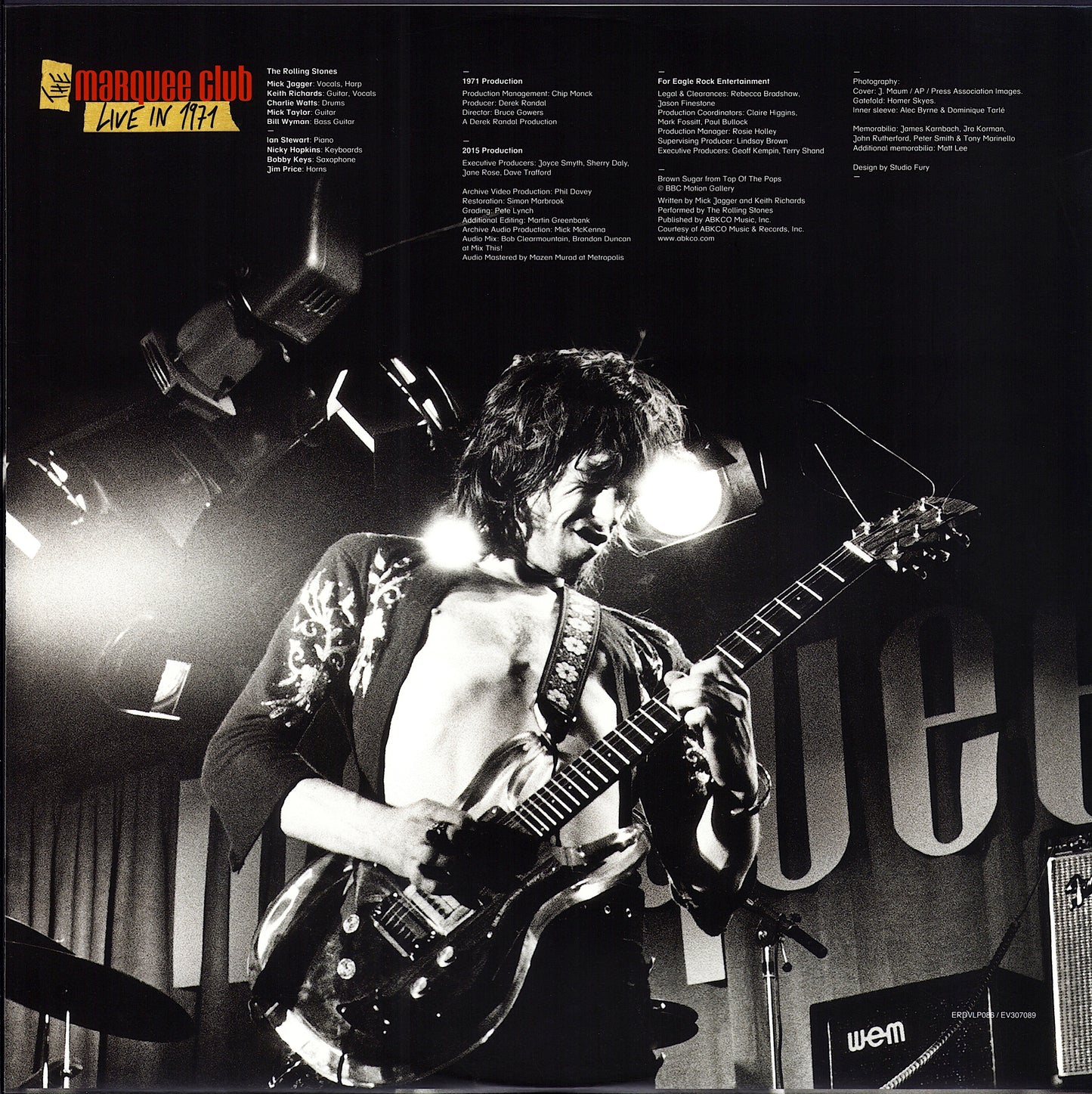 The Rolling Stones – The Marquee Club Live In 1971 Vinyl LP + DVD