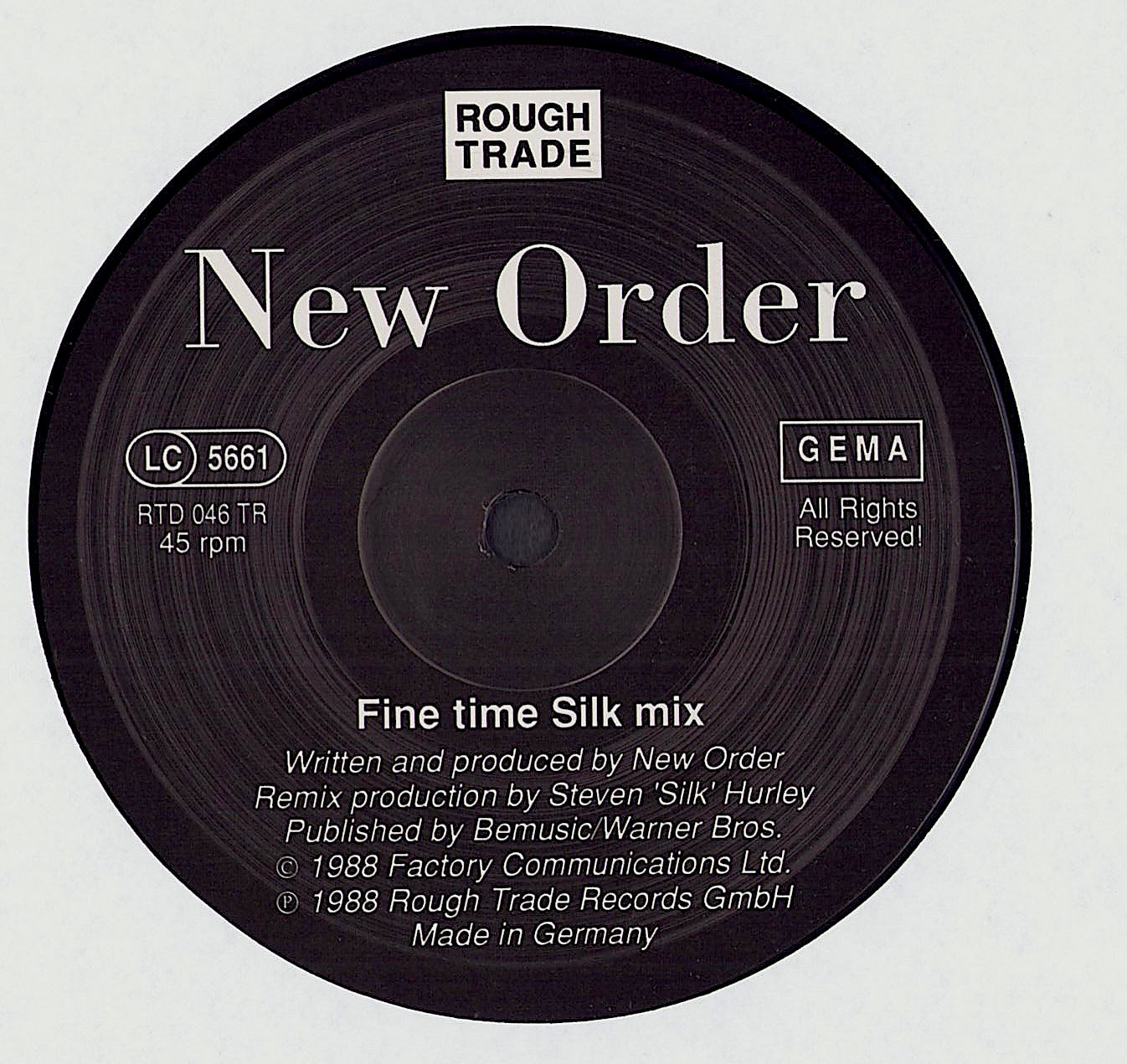 Neworder - Fine Time (Remix) (Vinyl 12")