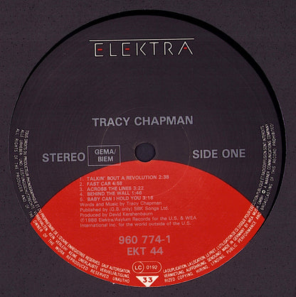 Tracy Chapman ‎- Tracy Chapman Vinyl LP