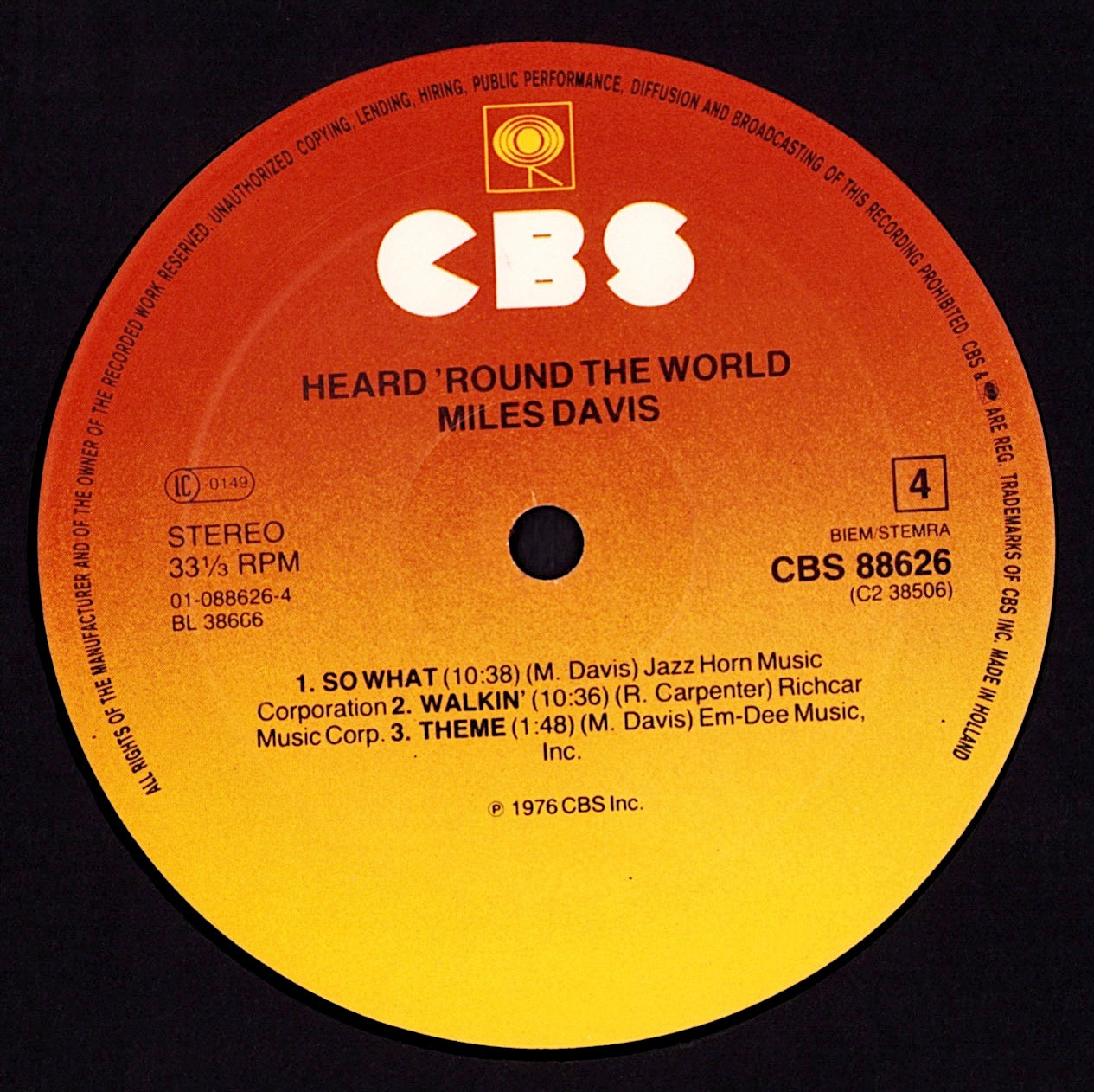 Miles Davis - Heard 'Round The World Vinyl 2LP