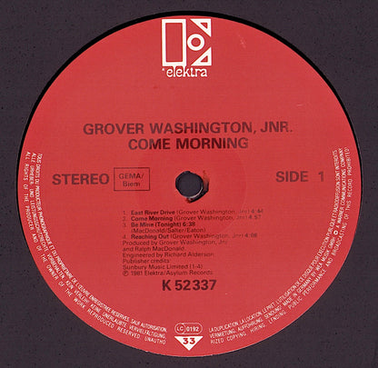 Grover Washington, Jr. ‎- Come Morning Vinyl LP