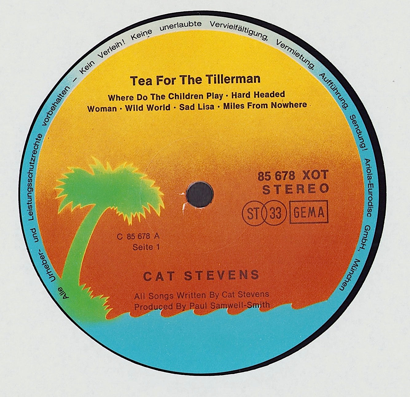 Cat Stevens - Tea For The Tillerman Vinyl LP