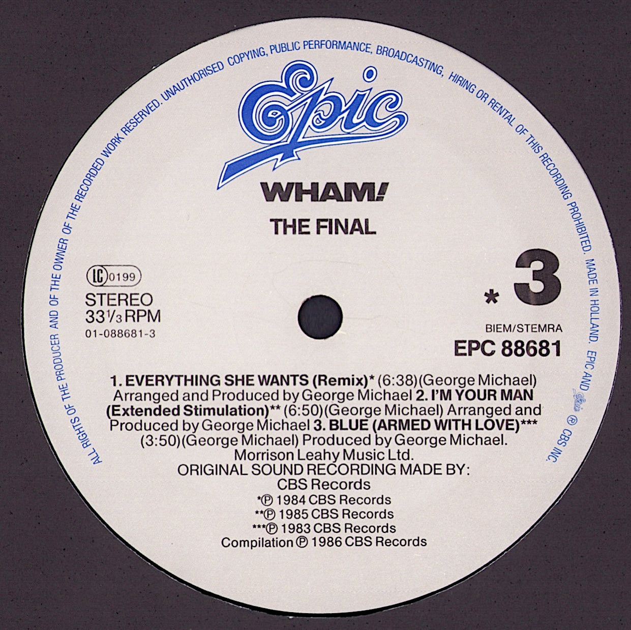 Wham! - The Final Vinyl 2LP