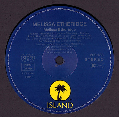 Melissa Etheridge – Melissa Etheridge Vinyl LP