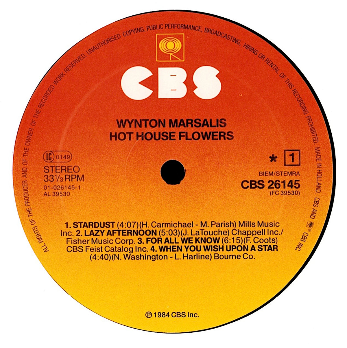 Wynton Marsalis - Hot House Flowers (Vinyl LP | EU Reissue | 1984)