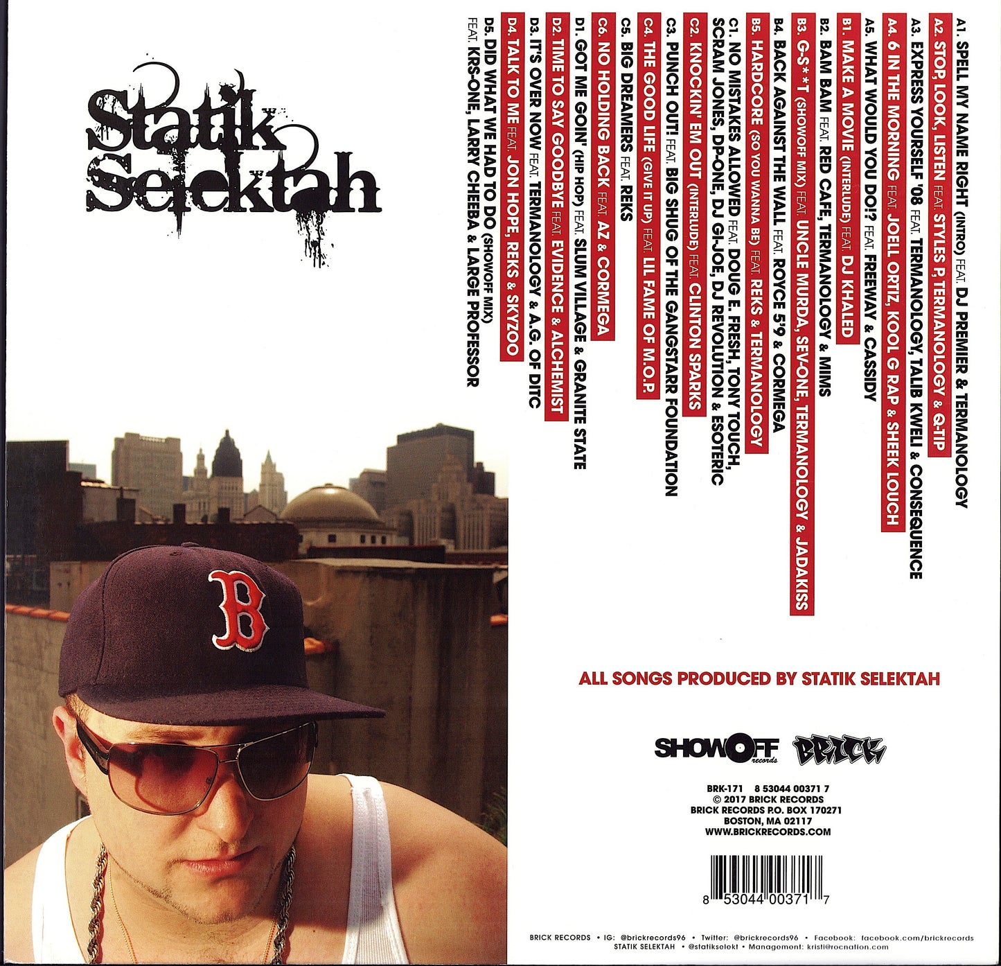 Statik Selektah – Spell My Name Right Red Wax Vinyl 2LP Limited Edition