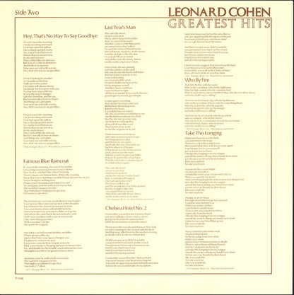 Leonard Cohen – Greatest Hits Vinyl LP