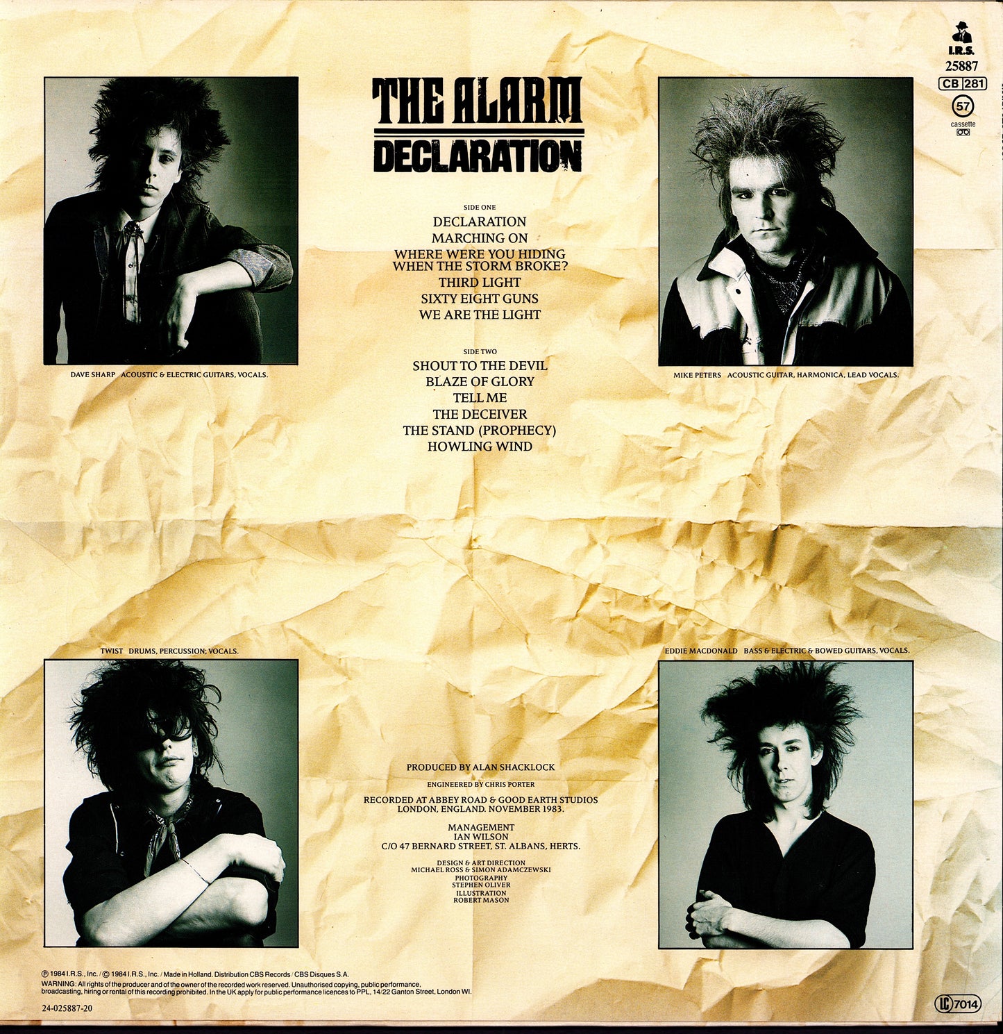 The Alarm – Declaration Vinyl LP | EU Original | 1984