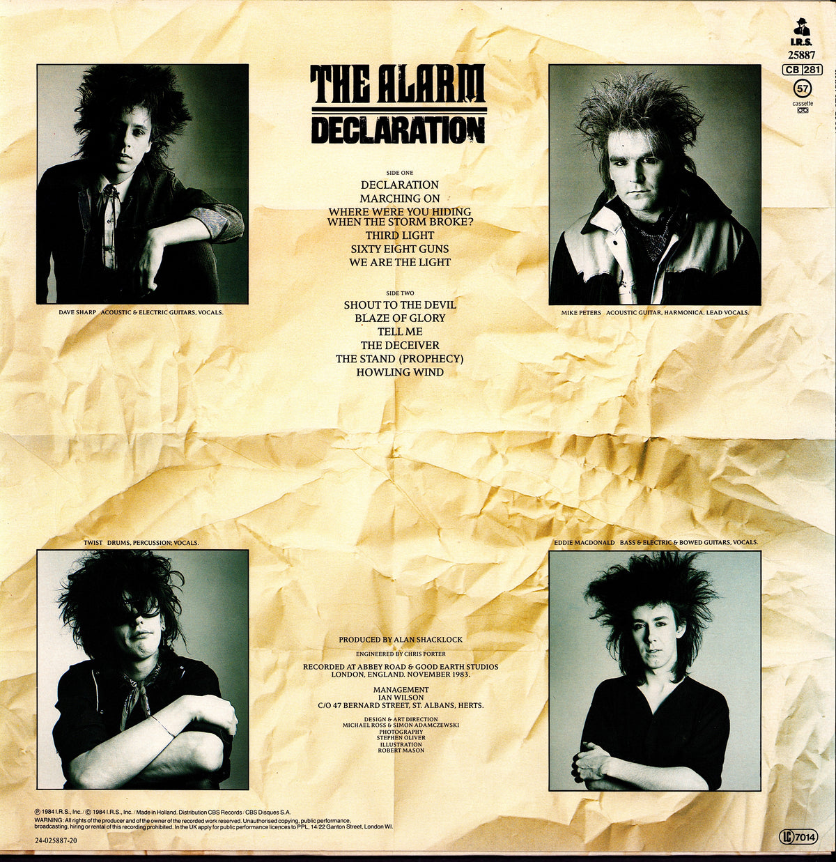 The Alarm – Declaration Vinyl LP | EU Original | 1984