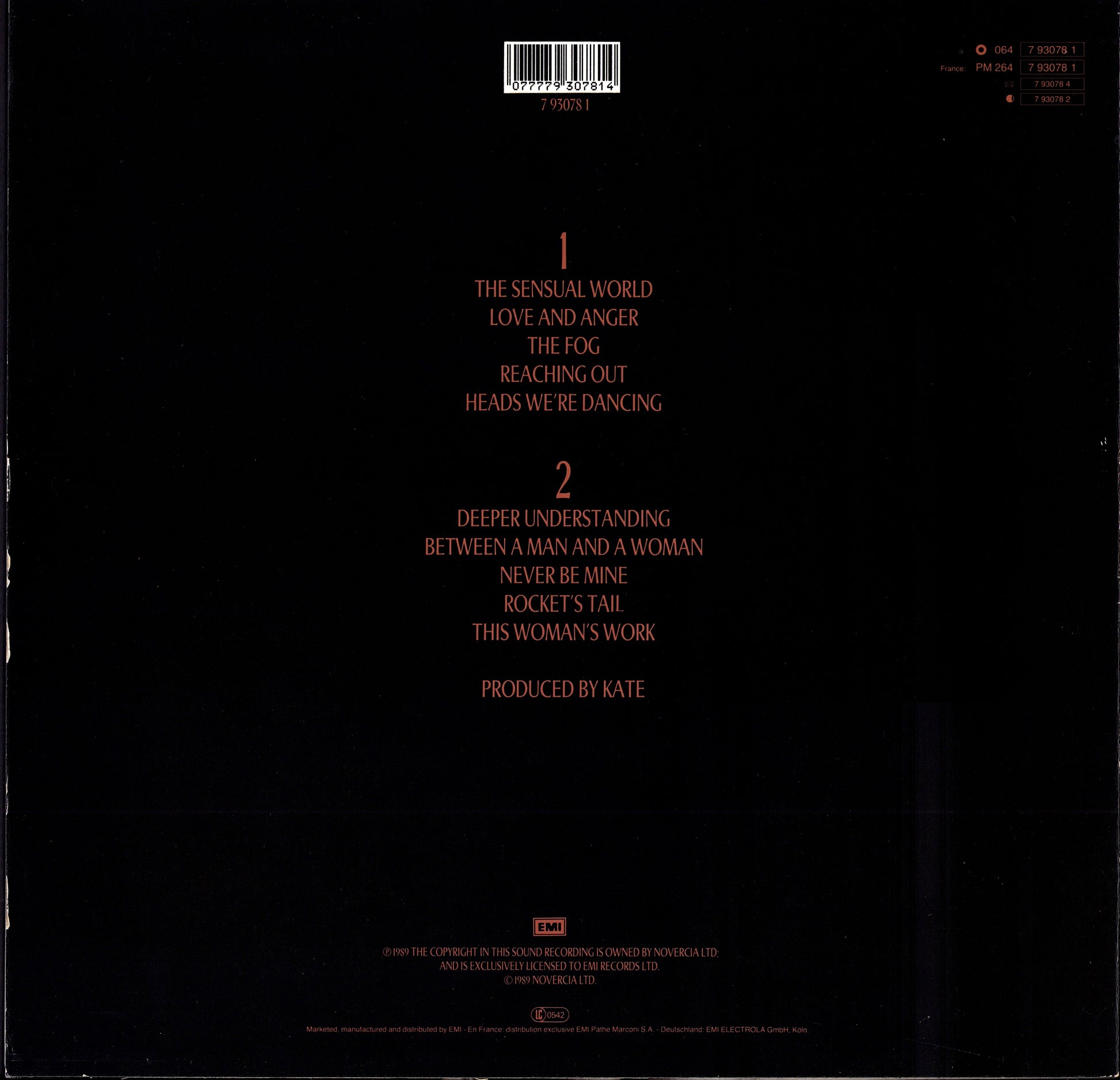 Kate Bush - The Sensual World Vinyl LP