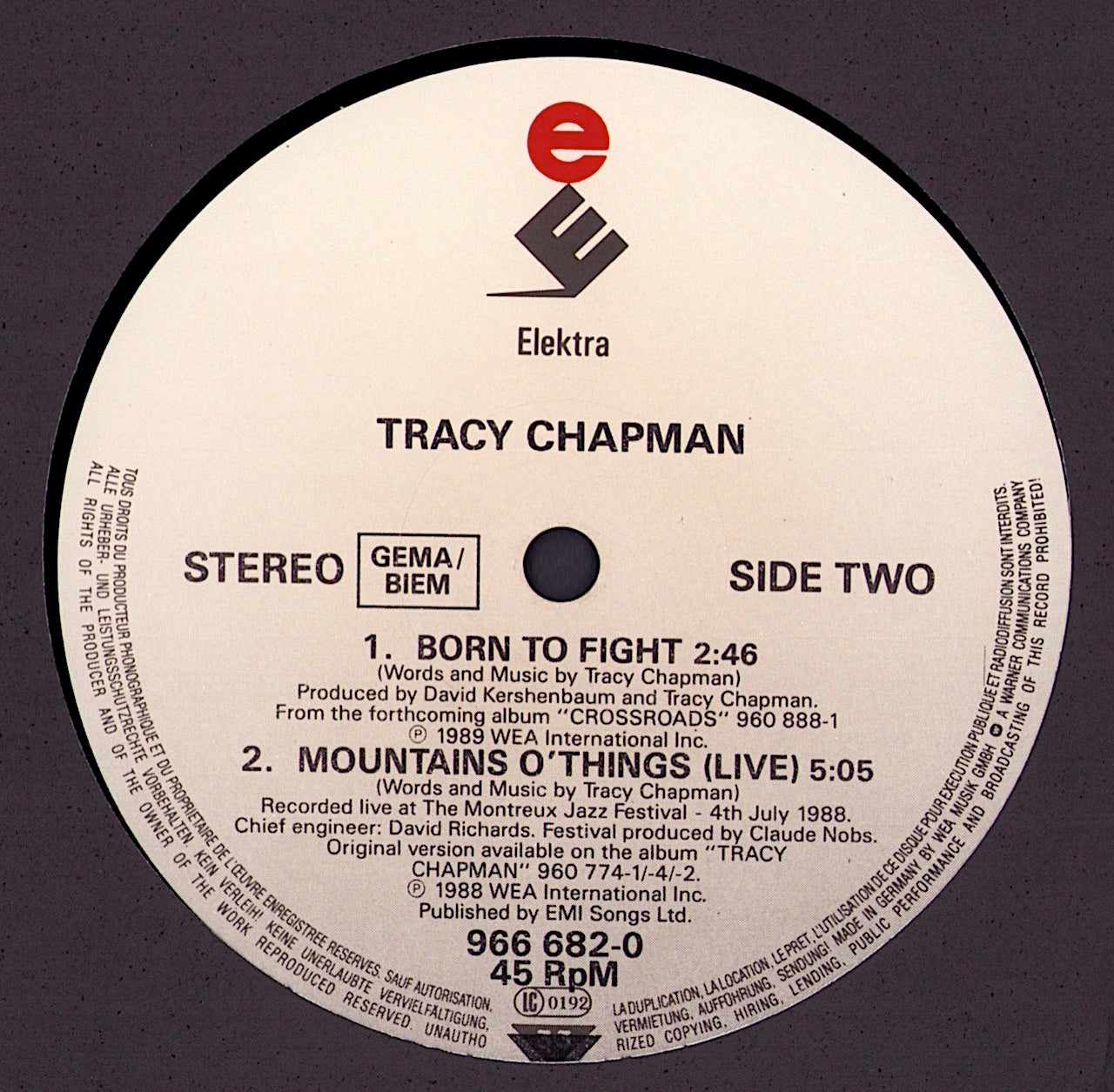 Tracy Chapman – Crossroads Vinyl 12"