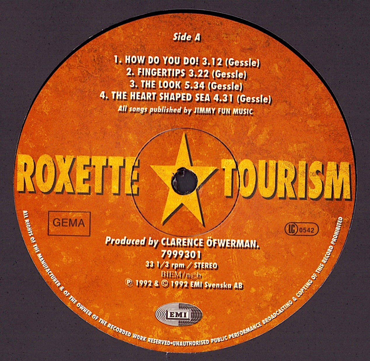 Roxette – Tourism Vinyl 2LP