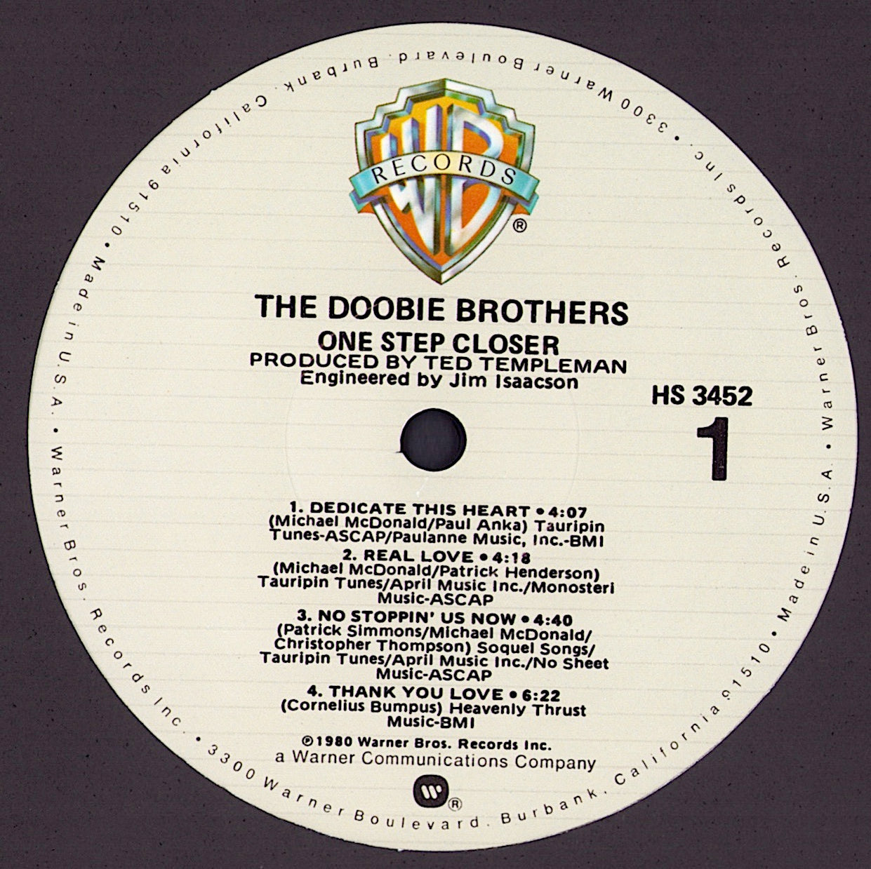 The Doobie Brothers - One Step Closer Vinyl LP