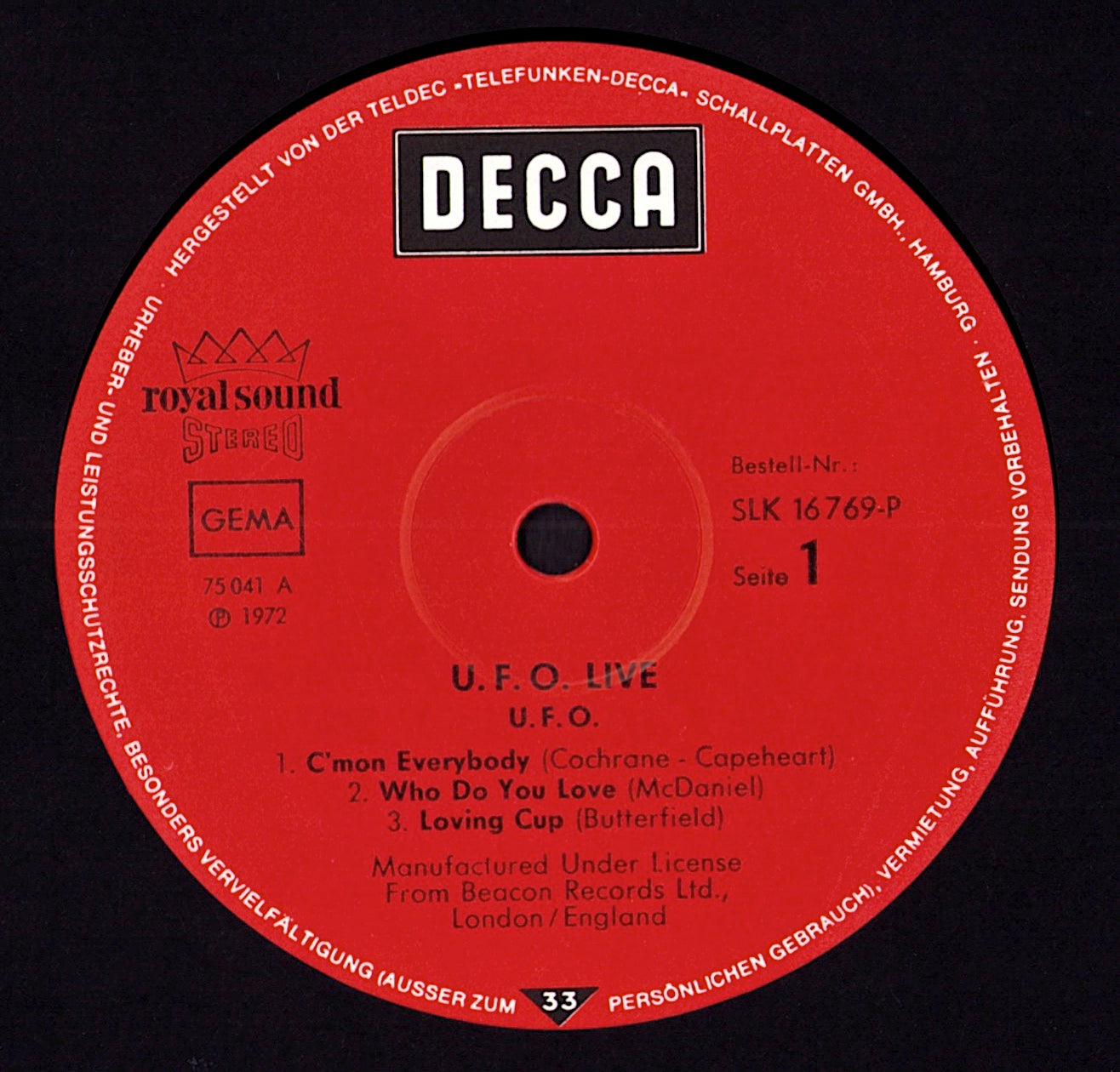 UFO - Live (Vinyl LP | DE Original | 1972)