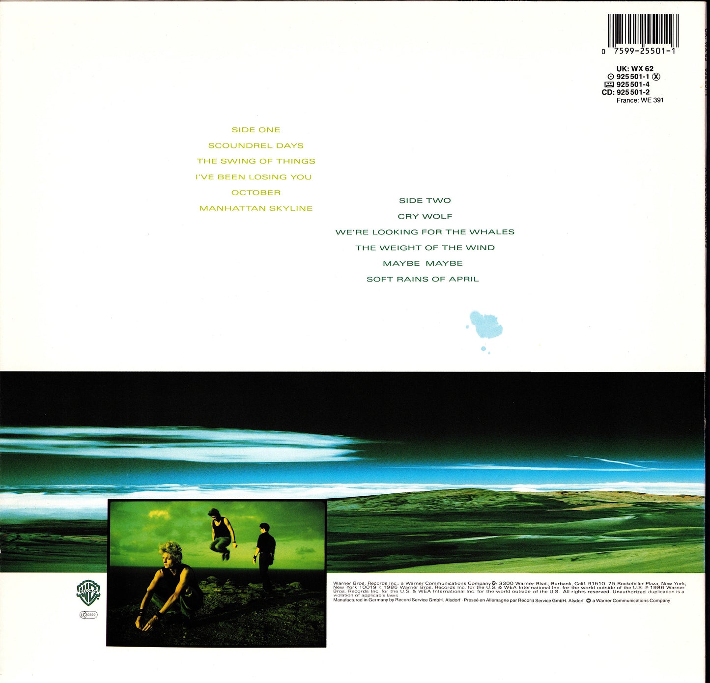 a-ha - Scoundrel Days Vinyl LP