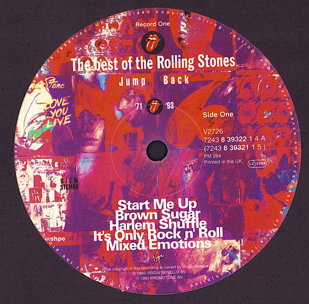 The Rolling Stones – Jump Back The Best Of The Rolling Stones '71 - '93 Vinyl 2LP