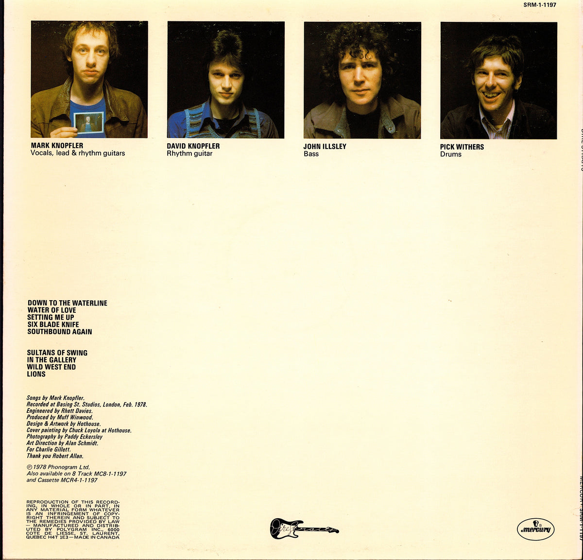 Dire Straits – Dire Straits Vinyl LP | CA Original | 1978