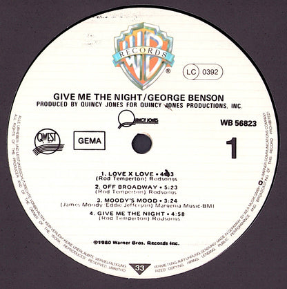 George Benson – Give Me The Night Vinyl LP