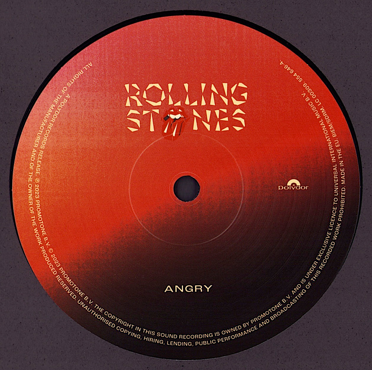 Rolling Stones – Angry Vinyl 10"