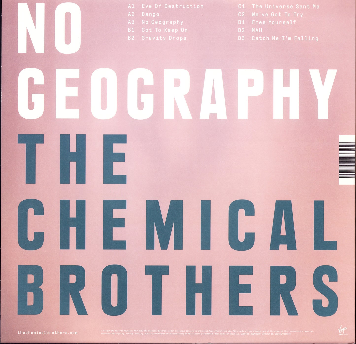 The Chemical Brothers – No Geography Vinyl 2LP