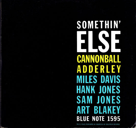 Cannonball Adderley, Miles Davis, Hank Jones, Sam Jones, Art Blakey – Somethin' Else Vinyl LP