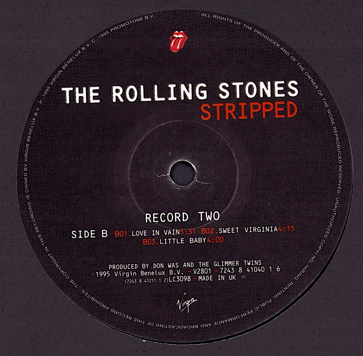 The Rolling Stones - Stripped Vinyl 2LP