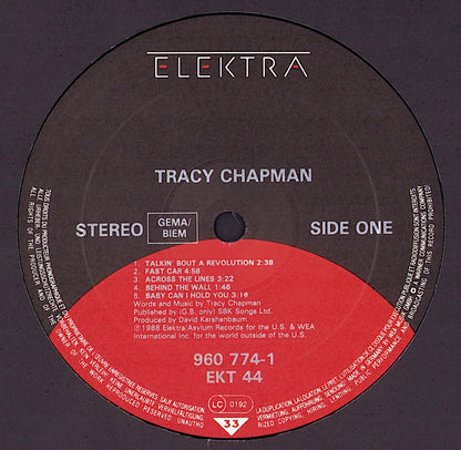 Tracy Chapman ‎- Tracy Chapman Vinyl LP