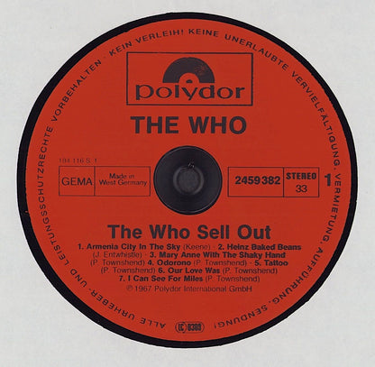 The Who ‎– The Who Sell Out Vinyl LP DE