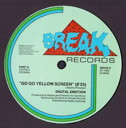 Digital Emotion – Go Go Yellow Screen Vinyl 12"